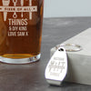 Personalised Fixer of All Things Pint Glass & Bottle Opener