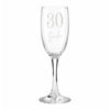 Personalised Big Age & Name Flute Glass