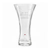 Personalised Ruby Anniversary Hand Cut Diamond Effect Heart Vase