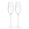Personalised Hand Cut Heart Celebration Pair of Flutes with Gift Box