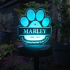 Personalised Pet Memorial Outdoor Solar LED Light