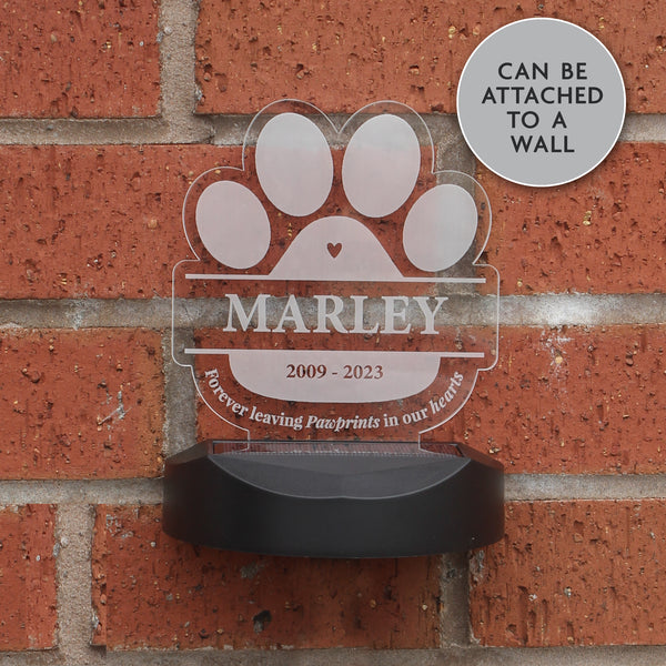 Personalised Pet Memorial Outdoor Solar LED Light
