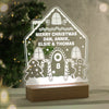 Personalised Gingerbread House Christmas Wooden Based LED Light