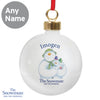 Personalised The Snowman and the Snowdog Bauble Hanging Decoration