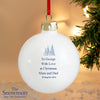 Personalised The Snowman and the Snowdog Bauble Hanging Decoration