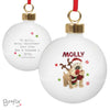 Personalised Boofle Christmas Reindeer Bauble