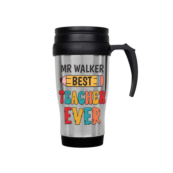 Personalised Best Teacher Thermal Travel Mug