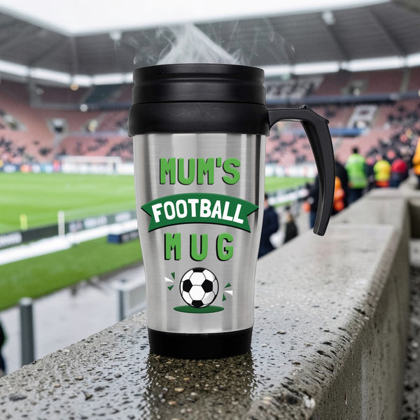 Personalised Football Thermal Travel Mug