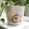 Personalised Hedgehog Large Autumn Ceramic Plant Pot