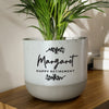 Personalised Botanical Flecked Ceramic Indoor Plant Pot