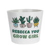 Personalised Big Text Large Ceramic Plant Pot