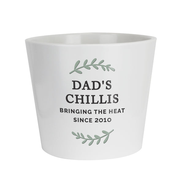 Personalised Wreath Large Ceramic Plant Pot