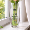 Personalised Couples Bullet Glass Vase
