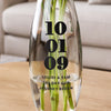Personalised Special Date Bullet Glass Vase