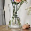 Personalised Couples Waisted Glass Vase