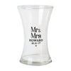 Personalised Couples Waisted Glass Vase