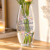 Personalised Bright Floral Bullet Vase