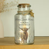Personalised Highland Cow LED Light Up Jar