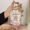 Personalised Floral LED Light Up Jar