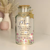 Personalised Floral LED Light Up Jar