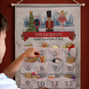 Personalised Felt Nutcracker Advent Calendar In Silver Grey