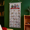 Personalised Felt Nutcracker Advent Calendar In Silver Grey