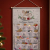 Personalised Felt Rocking Horse Advent Calendar In Silver Grey