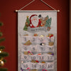 Personalised Felt Santa Advent Calendar In Silver Grey