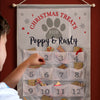 Personalised Felt Pet Advent Calendar In Silver Grey