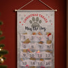 Personalised Felt Pet Advent Calendar In Silver Grey
