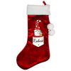 Personalised Gonk Family Red Christmas Stocking Male