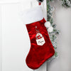 Personalised Gonk Family Red Christmas Stocking Female