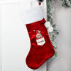 Personalised Gonk Family Red Christmas Stocking Girl