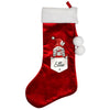 Personalised Gonk Family Red Christmas Stocking Girl