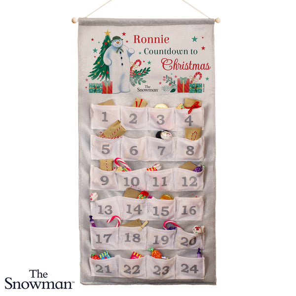 Personalised The Snowman Christmas Wishes Advent Calendar