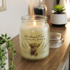Personalised Highland Cow Large Wax Candle Jar
