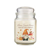 Personalised Autumn Gonk Large Wax Candle Jar