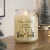 Personalised Christmas Reindeer Large Wax Candle Jar
