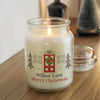 Personalised Home For Christmas Large Wax Candle Jar