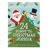 Personalised 24 Sleeps Christmas Activity Advent Calendar