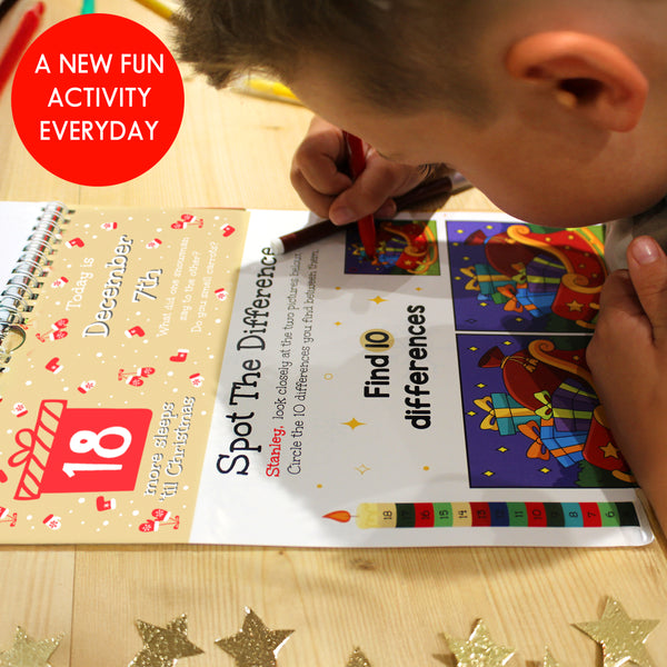 Personalised 24 Sleeps Christmas Activity Advent Calendar
