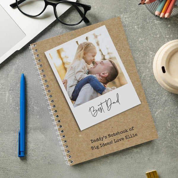 Personalised Photo Upload Polaroid Notebook