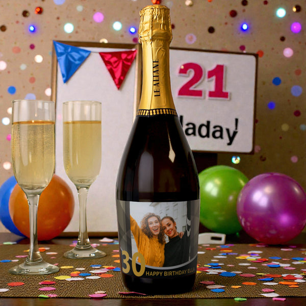 Personalised Photo Upload Birthday Prosecco