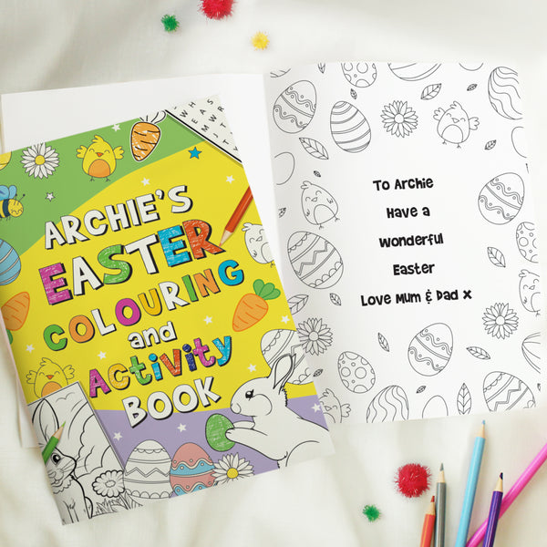 Personalised Easter Activity & Colouring Book