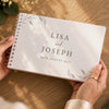 Personalised Botanical Off White Wedding Guest Book