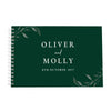 Personalised Botanical Evergreen Wedding Guest Book