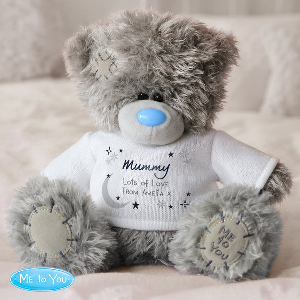 Personalised Moon & Stars Me To You Teddy Bear
