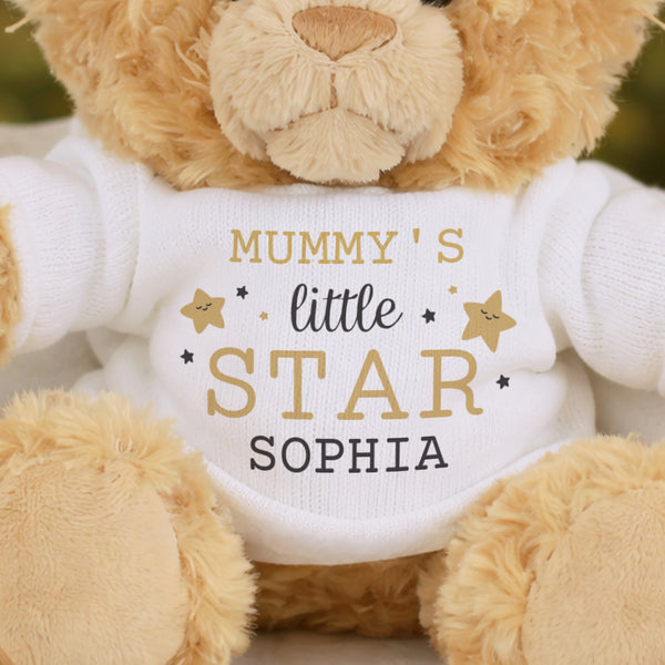Personalised Little Star Teddy Bear