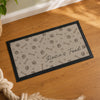 Personalised Brown Dog Icons Pet Bowl Mat Non Slip