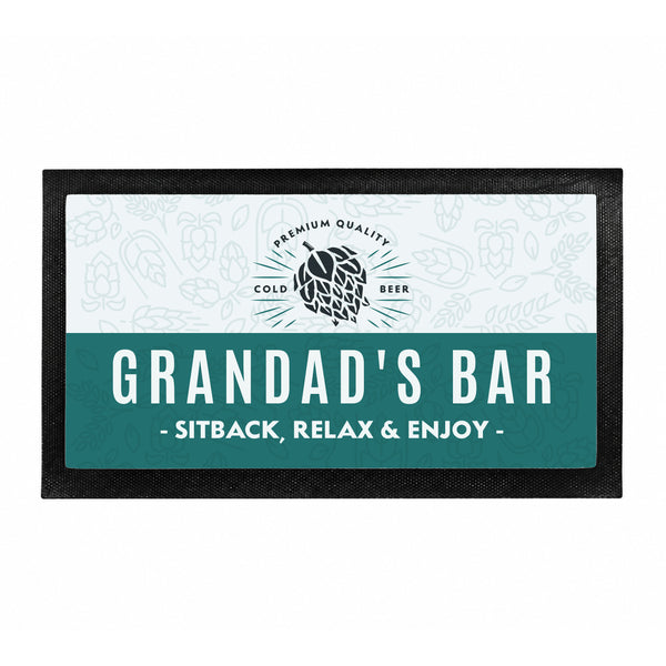 Personalised Craft Beer Bar Mat
